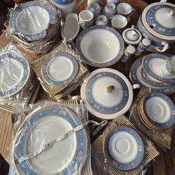 Bone China NEVER USED.. 64 Pieces In perfect Condition 