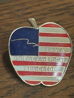 I’m a great American educator lapel pin
