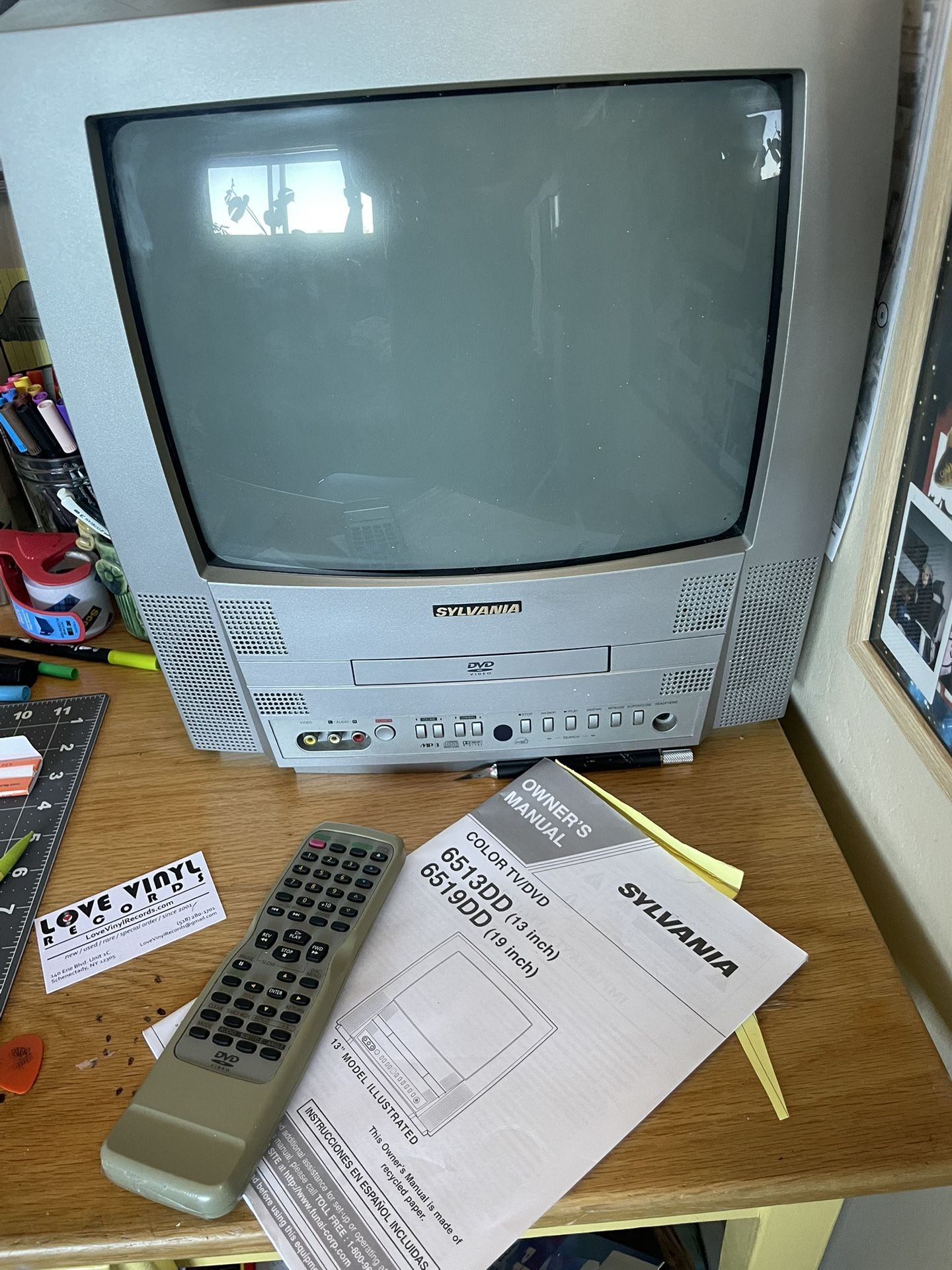 Sylvania TV with dvd player