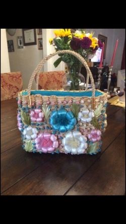 Woven basket bag