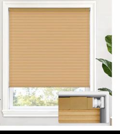 Windows blinds Cordless Cellular Shades, No Tools No Drill Light Filtering Honeycomb 40Wx64H