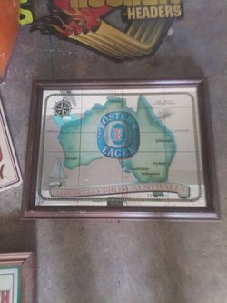 Vintage Foster's beer sign