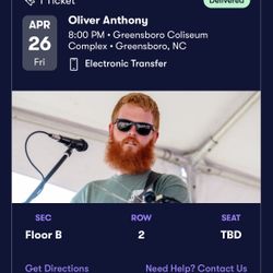 Oliver Anthony - floor Tickets Greensboro NC