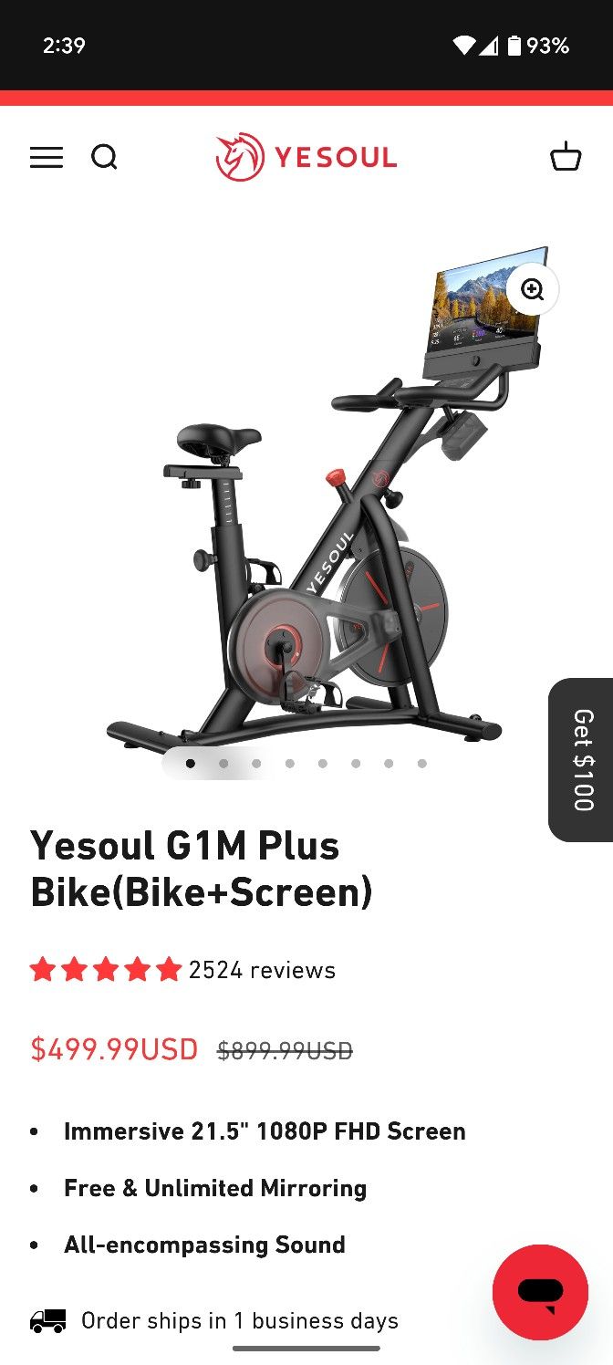 Yesoul G1M Max exercise Bike