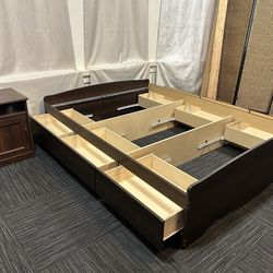 Full size wood ikea bed frame