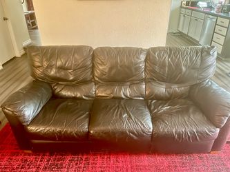 Black Leather Sofa