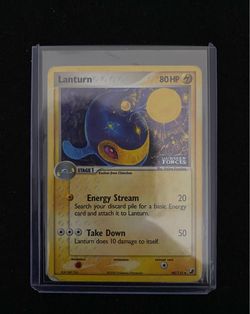Pokemon TCG Lanturn EX Unseen Forces Reversed Holo 2005