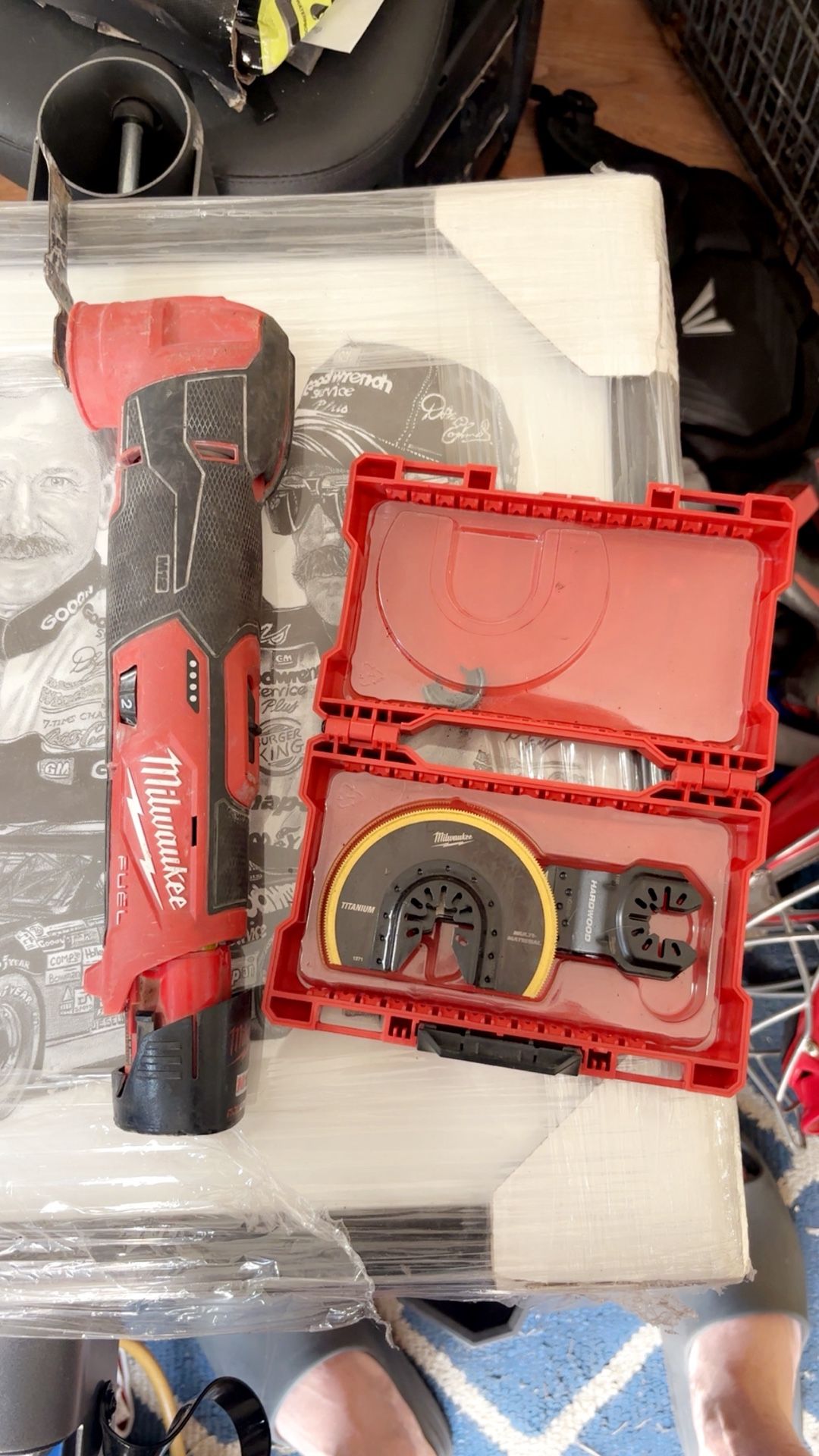 Multi Tool With Box Full Of Blades Fuel, Milwaukee