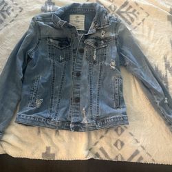 Distressed girls Jean Jacket 