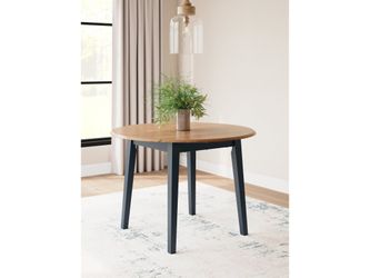 Gesthaven Natural/Blue Dining Drop Leaf Table