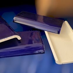 Daltile 3.5 X 6 Cobalt Blue Double Bullnose Cap Tile