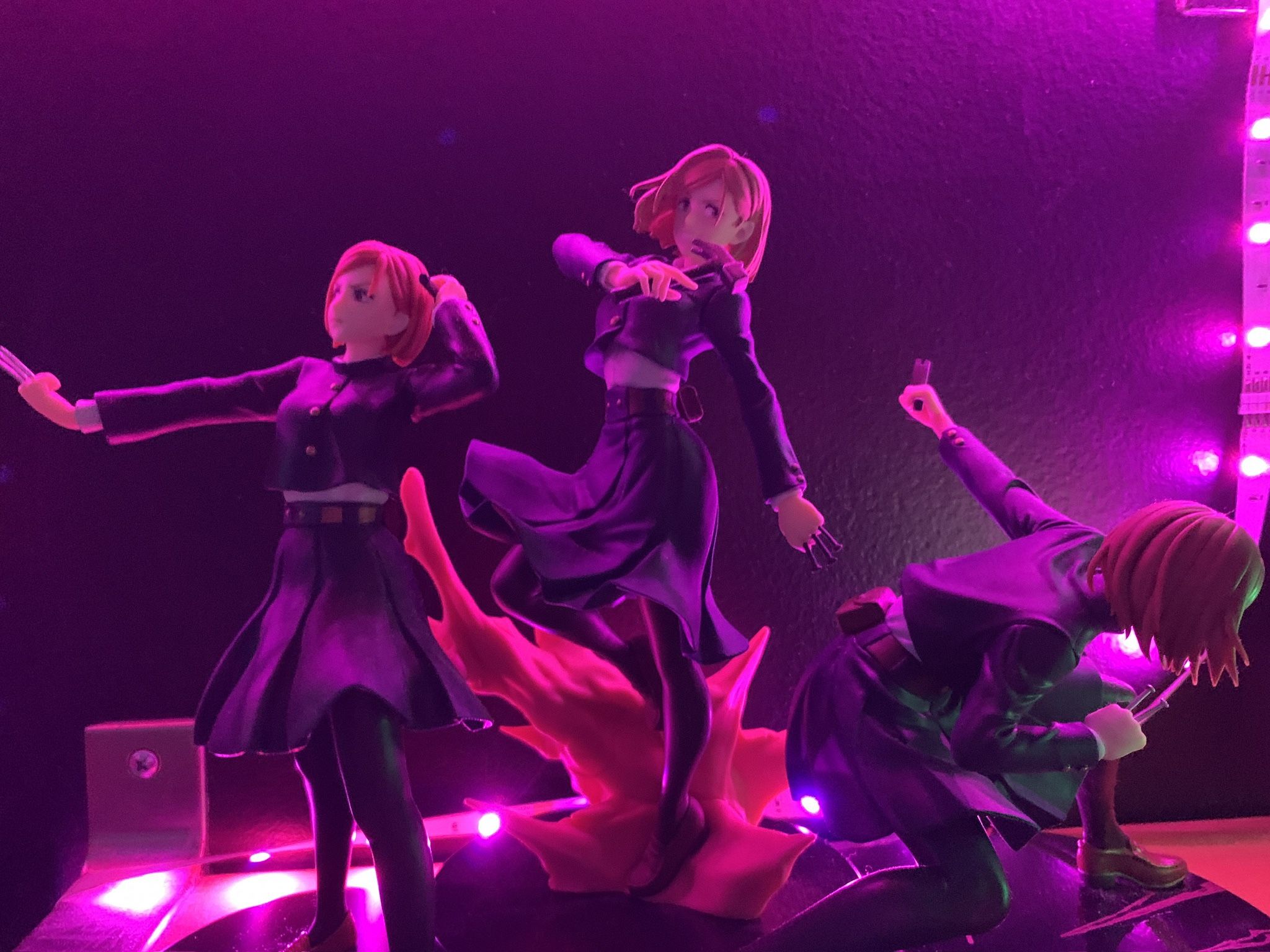 3 Nobara Kugisaki Statue Figures (NO BOXES)