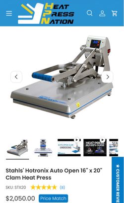 Stahls Hotronix Auto Open 16x20 Heat Presses 3 OF THEM