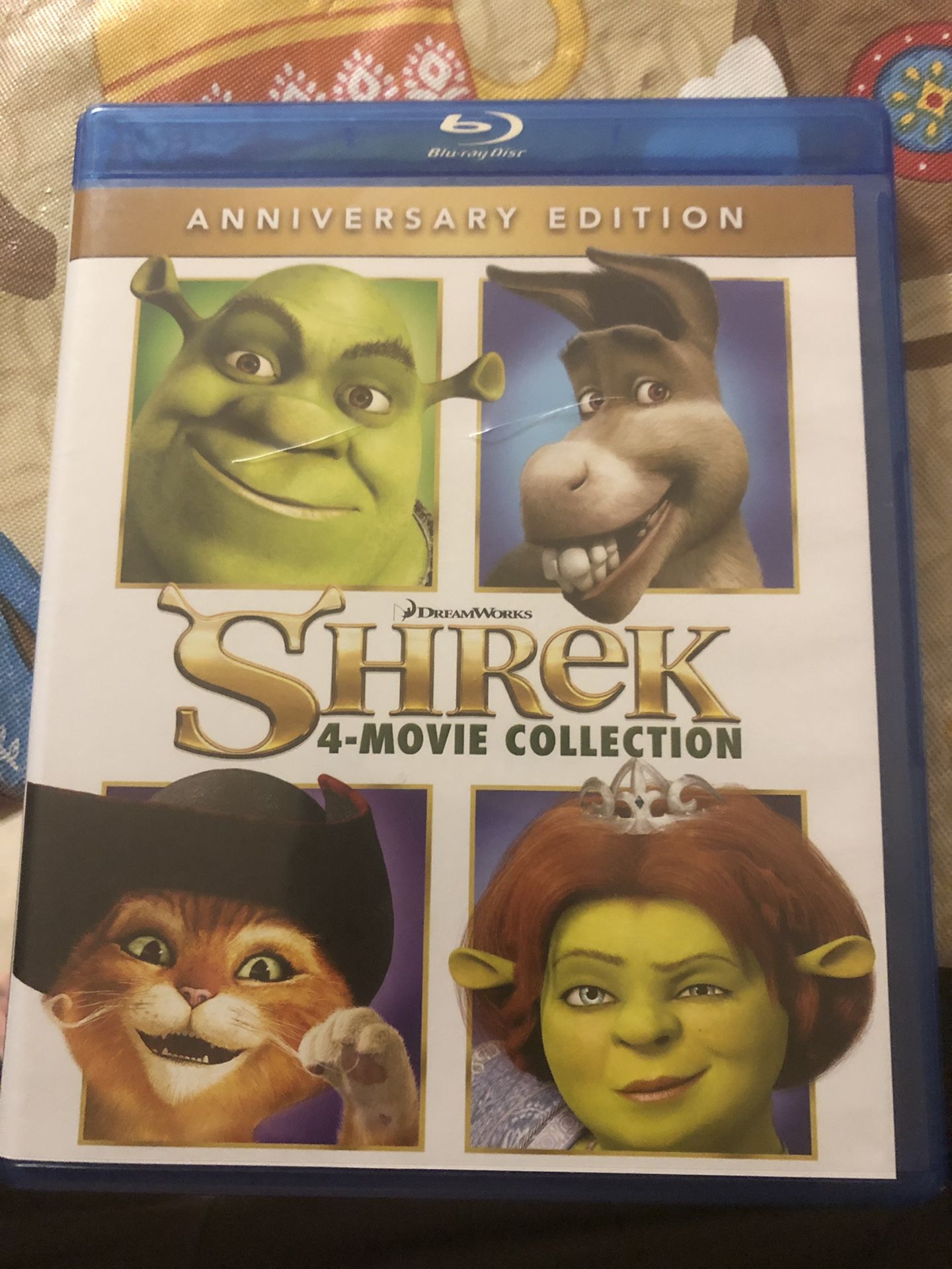 Shrek blu Ray 4 movie complete collection asking 20 firm in north Lakeland