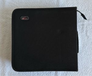 264 Disc Capacity CD DVD Blu-Ray Gaming Zipper Closure Storage Case Binder with Handle
