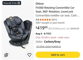 Chicco Fit360 Rotating Convertible Car Seat