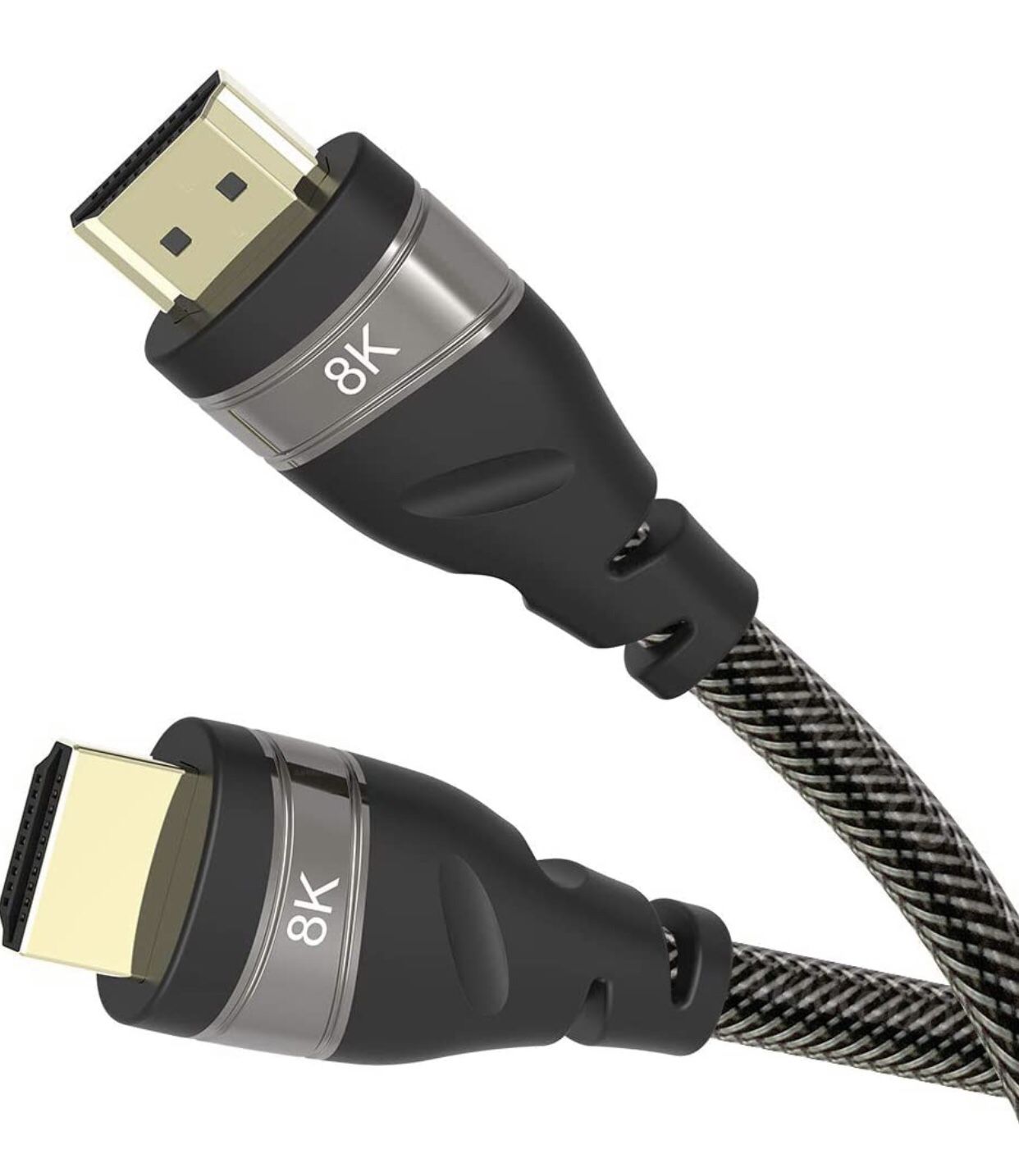 8K HDMI Cable 3.3ft HDMI 2.1 Cable Real 8K, High Speed 48Gbps 8K(7680x4320)@60Hz, 4K@120Hz Dolby Vision, HDCP 2.2, 4:4:4 HDR, eARC