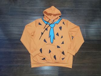 Fred Flintstone men's Hoodie Halloween Costume size Large