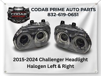 2015-2024 Dodge Challenger Headlight Halogen Left & Right