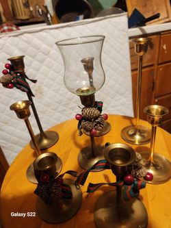 Brass Candle Holders.