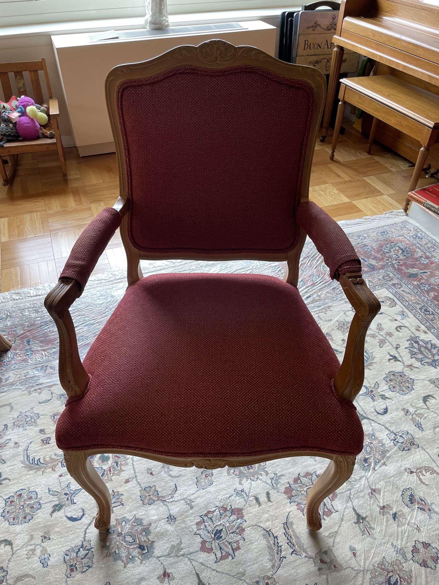 Ethan Allen Fabric Chair Set (6)