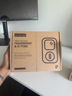 *Brand New, Never Opened* Smonet Smart Lock with Fingerprint & IC Fobs