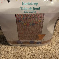 Backdrop With Removable GRAD Banner -New 