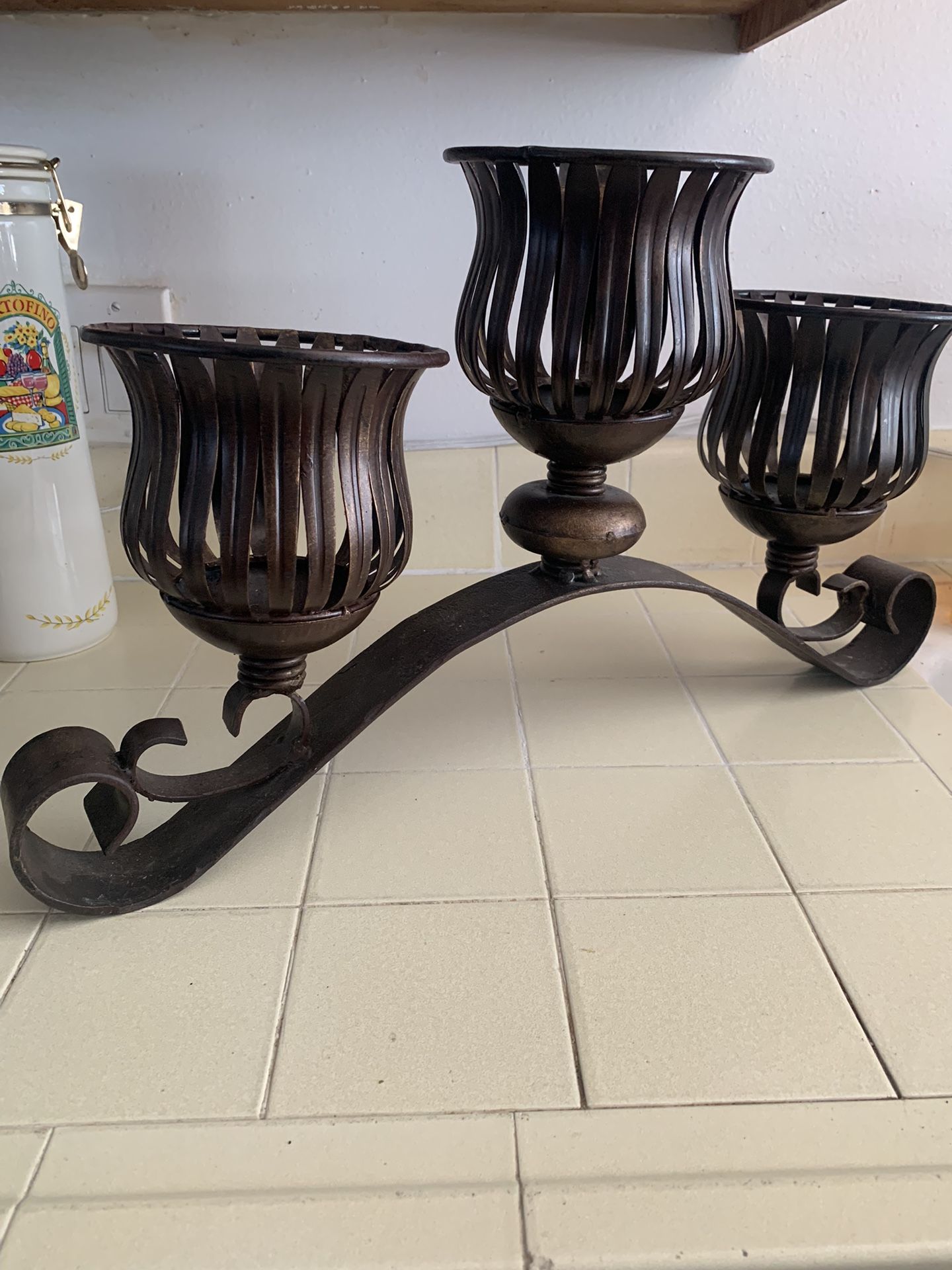 Decorative Metal Candle Holder.
