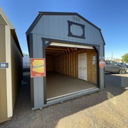 12x32 Lofted Garage – Free Delivery Within 50 Miles!