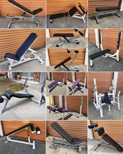 Flat , Incline, Decline/ Shoulder Press/ Utility/ Ab/ Abdominal/ Adjustable Olympic Weight Bench