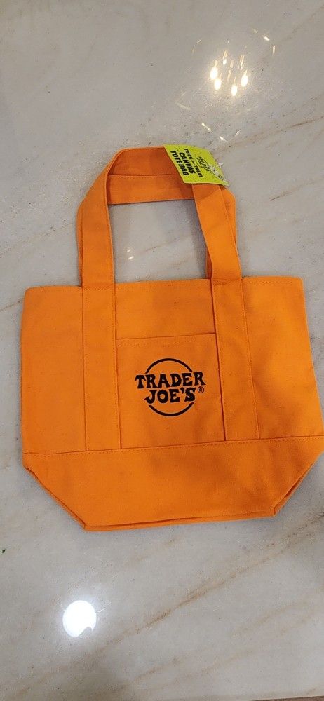 Trader Joe's Halloween Orange Totebag