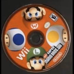 New Super Mario Bros (Nintendo Wii, 2009) Disc Only! No Case or Manual