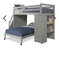 A Twin With A Full Bunk Bed 