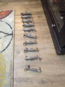 10 iron fish drawer handles
