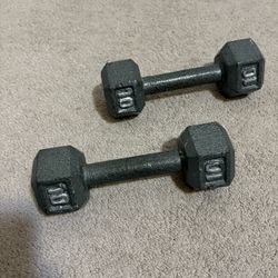 Two 10lb Dumbbells