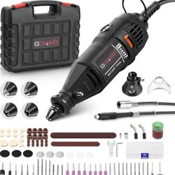 Rotary Tool Kit with MultiPro Keyless Chuck and Flex Shaft