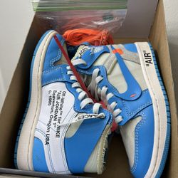 Jordan 1 “Off-White UNC” Size 4 In Men