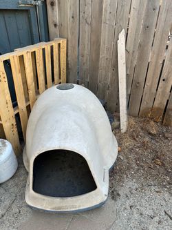 Igloo-Style Plastic Dog House