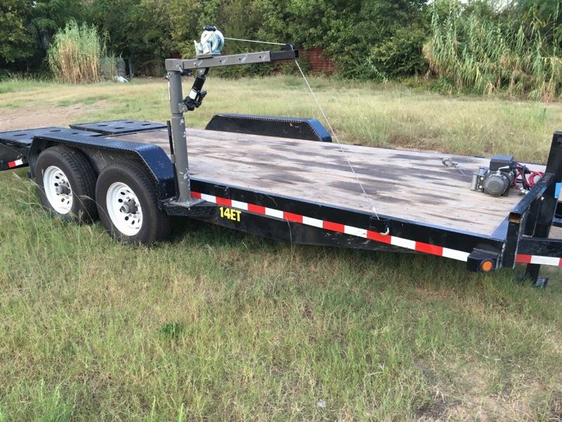 20' big Tex mega ramp trailer