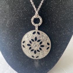 Necklace Silver Medallón Sterling 