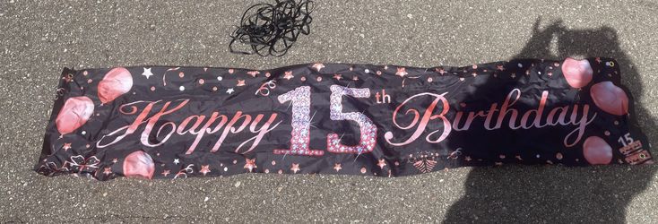 15th Bday Banner