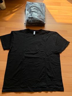 Plain Black Tshirt Pack of 8