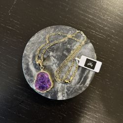 Purple Buddha Necklace