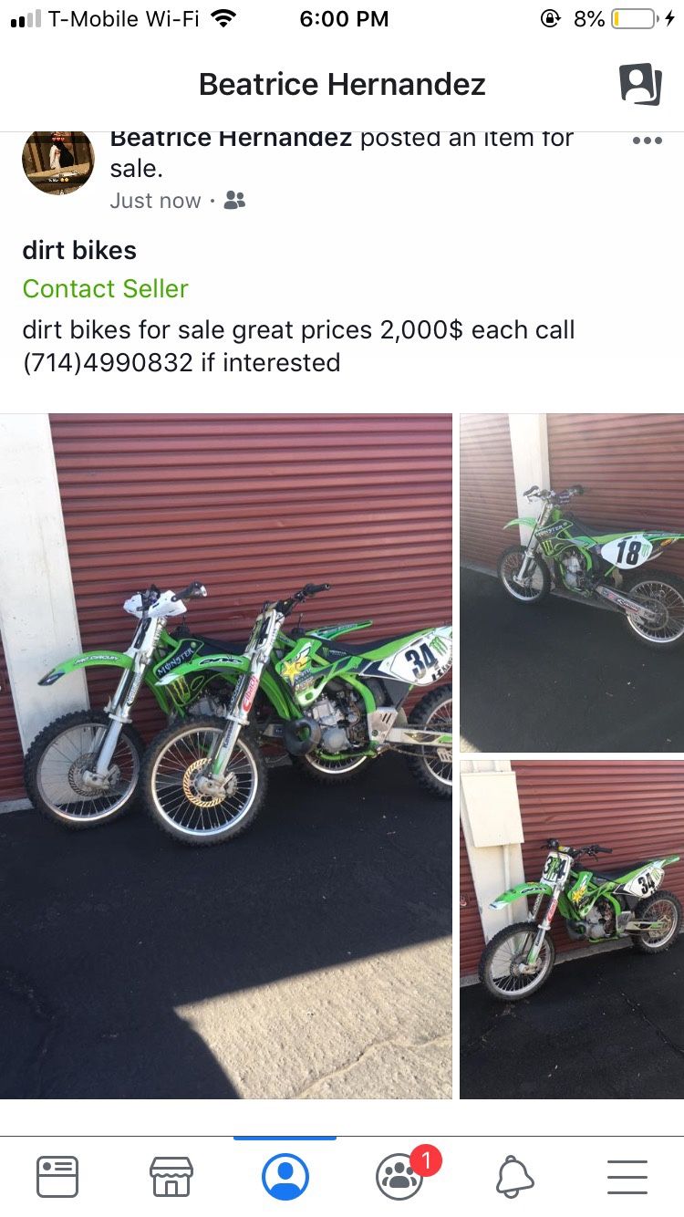 dirt bikes seller