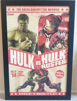 Marvel Framed Wall Art Iron Man Hulk