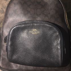 Brown Coach Backpack  (large )