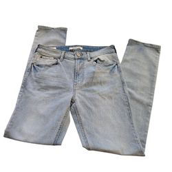 Pacsun Slim Jeans Men Size 30x32 Light Wash Straight Leg