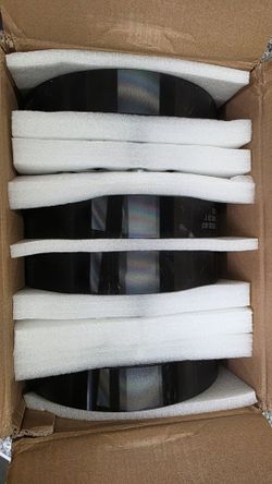 Black Circular Discs Set of 4
