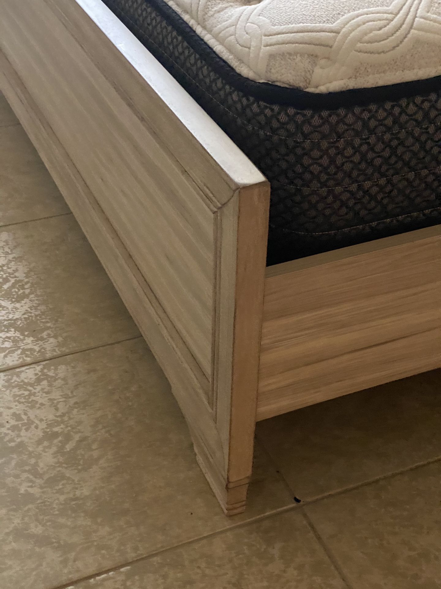 Real Wood Bedroom Set Including Mattress Like New Clean And Well Taken Care Of Barely Used