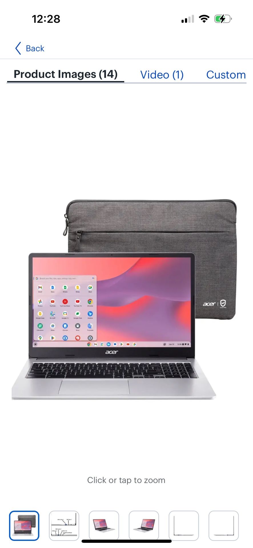 Acer Chromebook 15.6 Hd laptop New